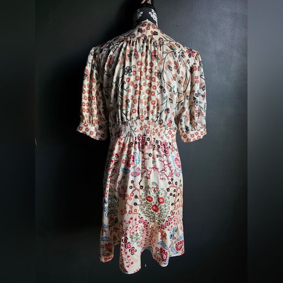 Ba&sh Women's Ganiela Lady Dress Mixed Media Print Mini Sz L Polyester - Picture 2 of 12